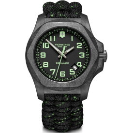 【送料無料】 ビクトリノックス メンズ 腕時計 アクセサリー Victorinox Swiss Army I.N.O.X. Carbon 43mm Watch Black