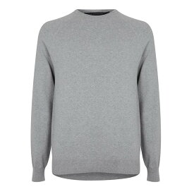 【送料無料】 フレンチコネクション メンズ パーカー・スウェット アウター Crew Sweatshirt Grey Mel