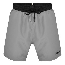 【送料無料】 ボス メンズ ハーフパンツ・ショーツ 水着 Starfish Swim Shorts Grey/Blk 010