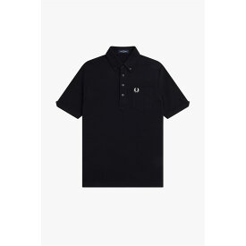 【送料無料】 フレッドペリー メンズ ポロシャツ トップス Button Down Polo Shirt Black 102
