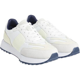 【送料無料】 カルバンクライン メンズ スニーカー シューズ Suede Trainers White