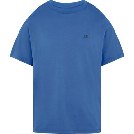 【送料無料】 シーピーカンパニー メンズ Tシャツ トップス Short Sleeve Basic Logo T Shirt Riviera 818