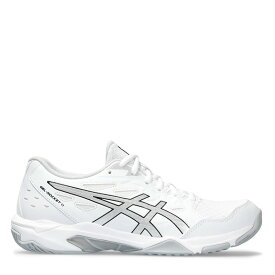 【送料無料】 アシックス レディース スニーカー シューズ Gel Rocket 11 Women's Indoor Court Shoes White/Pure Sil