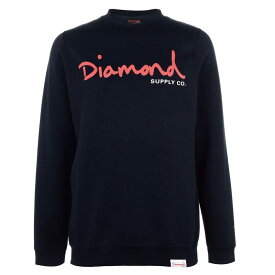 【送料無料】 ダイヤモンドサプライ メンズ パーカー・スウェット アウター Script Sweatshirt Navy