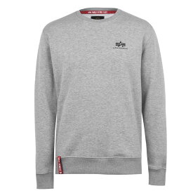 【送料無料】 アルファインダストリーズ メンズ パーカー・スウェット アウター Basic Small Logo Sweatshirt Grey