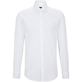 【送料無料】 ボス メンズ シャツ トップス Boss H-Hank Shirt Sn34 White 100