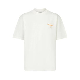 【送料無料】 オールセインツ メンズ Tシャツ トップス Underground T Shirt White/Orange