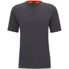 【送料無料】 ボス メンズ Tシャツ トップス Terete T Shirt Dark Grey 022