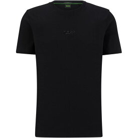 【送料無料】 ボス メンズ Tシャツ トップス Boss Tee 8 Tee Sn32 Black 001