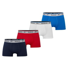 【送料無料】 リーボック メンズ ボクサーパンツ アンダーウェア 4 Pack boxer shorts Mens Blue