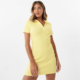 【送料無料】 スラセンジャー レディース ワンピース トップス Sofia Richie Polo Dress Womens Yellow