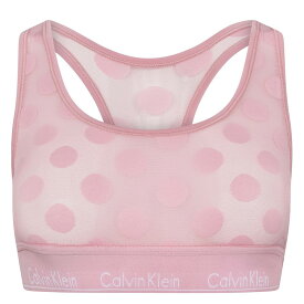 【送料無料】 カルバンクライン レディース ブラジャー アンダーウェア Modern Cotton Logo Bralette Pink Dot