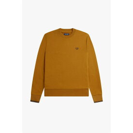 【送料無料】 フレッドペリー メンズ パーカー・スウェット アウター Crew Neck Sweatshirt Dk Caramel S81