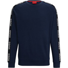 【送料無料】 フューゴ メンズ パーカー・スウェット アウター Hugo Boss Lounge Sporty Logo Sweatshirt Dark Blue 405
