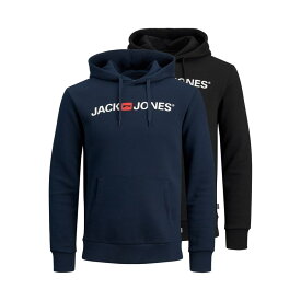 【送料無料】 ジャック&ジョーンズ メンズ シャツ トップス Corp Lg Swt 2Pk Sn99 Black Pack