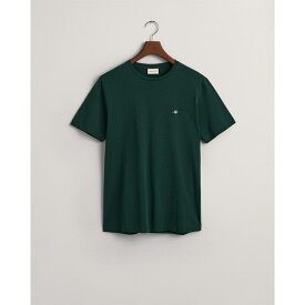【送料無料】 ガント メンズ Tシャツ トップス Regular Fit Shield T-Shirt Green 374