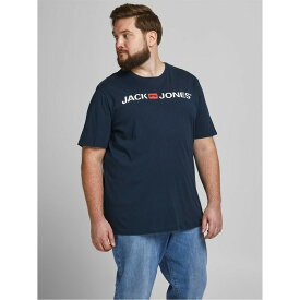 【送料無料】 ジャック&ジョーンズ メンズ Tシャツ トップス Jack and Jones Corp Logo T-Shirt Mens Navy Blazer