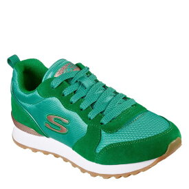 【送料無料】 スケッチャーズ レディース パンプス シューズ Nylon Trnr Ld99 Green Suede