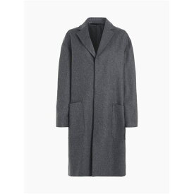 【送料無料】 カルバンクライン メンズ ジャケット・ブルゾン アウター MODERN WOOL BLEND COAT Grey P4E