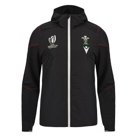 【送料無料】 マクロン メンズ パーカー・スウェット フーディー アウター Wales Rugby Full Zip Hoodie 2023 2024 Adults Blk/Crd