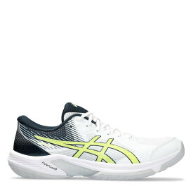 【送料無料】 アシックス メンズ スニーカー シューズ Beyond FF Men's Indoor Court Shoes White/Yellow