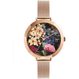 【送料無料】 テッドベーカー レディース 腕時計 アクセサリー Ted Baker Ammy Floral Watch Womens Pink Gold/Multi