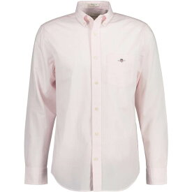 【送料無料】 ガント メンズ シャツ トップス Poplin Banker Shirt Pale Pink 662