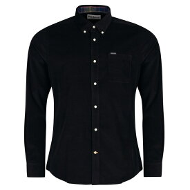 【送料無料】 バーブァー メンズ シャツ トップス Ramsey Tailored Fit Shirt Black BK31