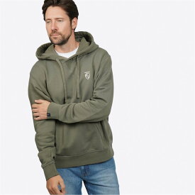 【送料無料】 ハウィック メンズ パーカー・スウェット アウター Howick Logo Hoodie Khaki