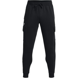 A_[A[}[ Y {gX JWApc t[X Under Armour Rival Fleece Cargo Jogger Black/White zCg