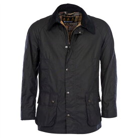 【送料無料】 バーブァー メンズ ジャケット・ブルゾン アウター Ashby Wax Jacket Navy