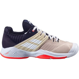 【送料無料】 バボラ レディース スニーカー シューズ Propulse Fury All Court Women's Tennis Shoes Ladies Black/Beige