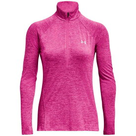 【送料無料】 アンダーアーマー レディース パーカー・スウェット アウター Tech Half Zip Top Womens Rebel Pink