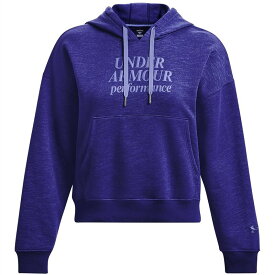 【送料無料】 アンダーアーマー レディース パーカー・スウェット アウター Armour Essential Script Hoodie Womens Blue