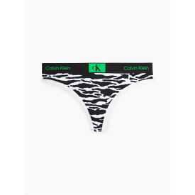 【送料無料】 カルバンクライン レディース パンツ アンダーウェア Thong Tiger Green