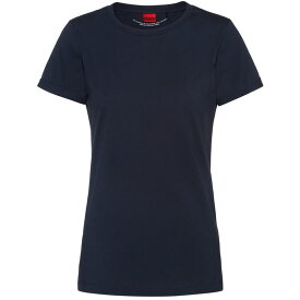 【送料無料】 フューゴ レディース Tシャツ トップス Hugo The Plain Tee 1 Ld99 Open Blue