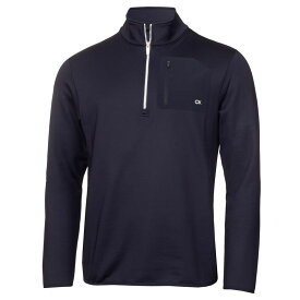 【送料無料】 カルバンクラインゴルフ メンズ シャツ トップス Mid Layer Zip Top Navy