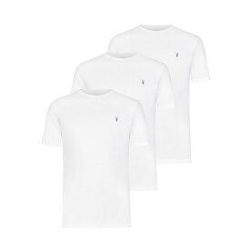 【送料無料】 オールセインツ メンズ Tシャツ トップス AllSaints Brace Tee 3 Pack Mens White