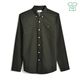 【送料無料】 ファーラー メンズ シャツ トップス Oxford Long Sleeve Shirt Evergreen