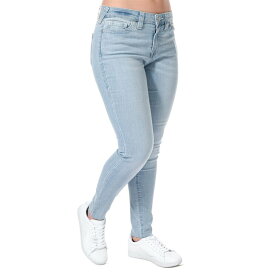 【送料無料】 トゥルーレリジョン レディース デニムパンツ ジーンズ ボトムス Jennie Mid Rise Raw Hem Skinny Jeans Denim