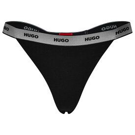 【送料無料】 フューゴ レディース ブラジャー アンダーウェア Hugo Gift Thongs Ld34 Black