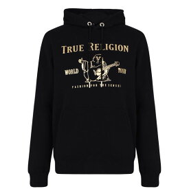 【送料無料】 トゥルーレリジョン メンズ ニット・セーター アウター Buddha OTH Hoodie Black/Gold