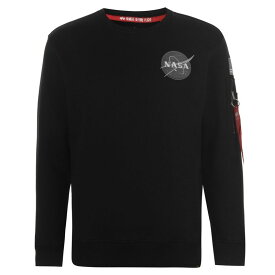 【送料無料】 アルファインダストリーズ メンズ ニット・セーター アウター Space Shuttle Sweatshirt Black