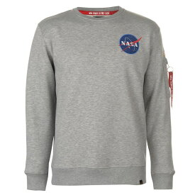 【送料無料】 アルファインダストリーズ メンズ ニット・セーター アウター Space Shuttle Sweatshirt Grey Heather
