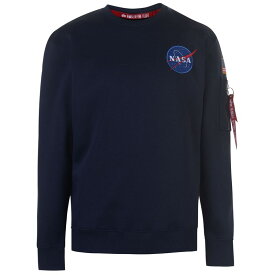 【送料無料】 アルファインダストリーズ メンズ ニット・セーター アウター Space Shuttle Sweatshirt Rep Blue