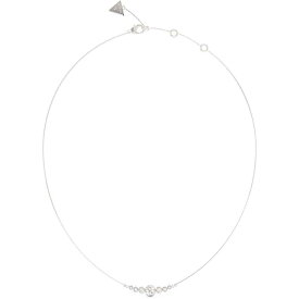 【送料無料】 ゲス レディース ネックレス・チョーカー・ペンダントトップ アクセサリー Guess 16-18'' 4G Crystals Necklace Silver