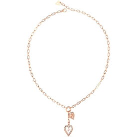 【送料無料】 ゲス レディース ネックレス・チョーカー・ペンダントトップ アクセサリー Guess 16-18'' Double Heart Paperlink Necklace Multi