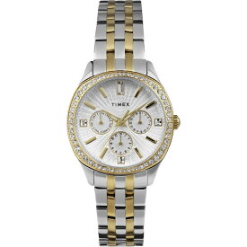 【送料無料】 タイメックス レディース 腕時計 アクセサリー Timex Watch TW2W17900 Two tone and Silver