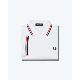 【送料無料】 フレッドペリー メンズ Tシャツ トップス Short Sleeve Twin Tipped Polo Shirt White/Red T60