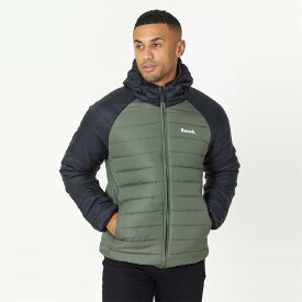 【送料無料】 ベンチ メンズ ジャケット・ブルゾン アウター Zip Padded Jacket Khaki/Black